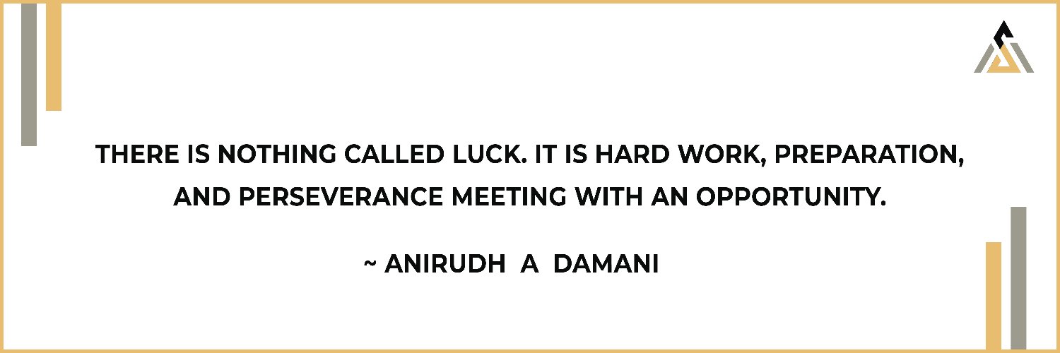 Anirudh A Damani's banner