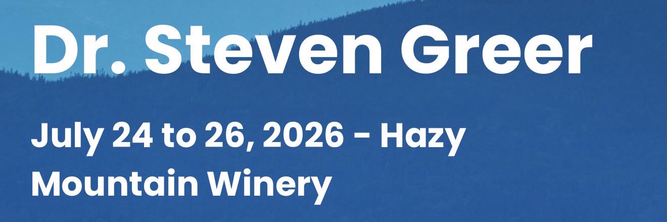 Dr. Steven Greer's banner