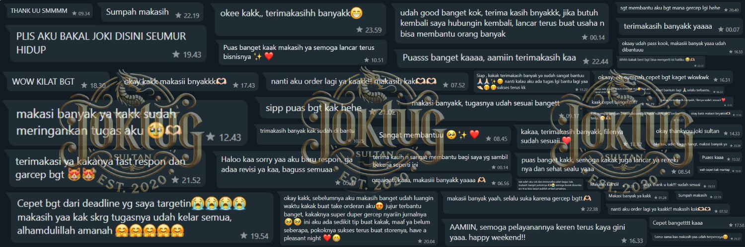 JOKTUG SULTAN | 3000++ TESTI 📝's banner