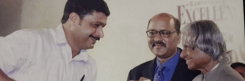 M V Nikesh Kumar's banner