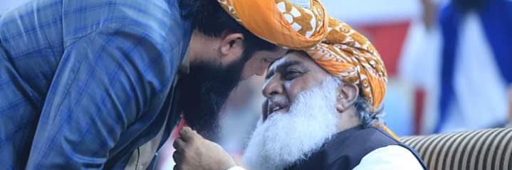 Maulana Rashid Mahmood Soomro's banner