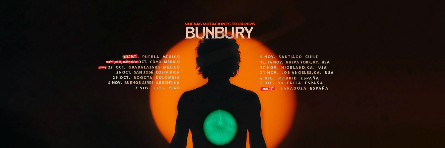 Enrique Bunbury's banner