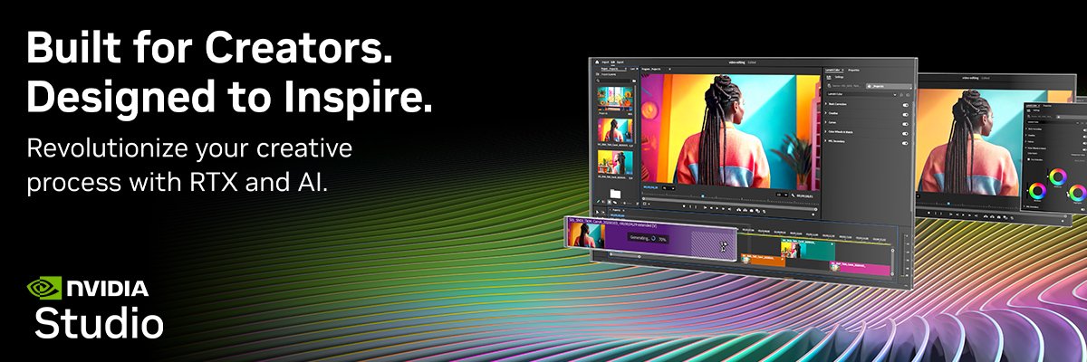 NVIDIA Studio's banner