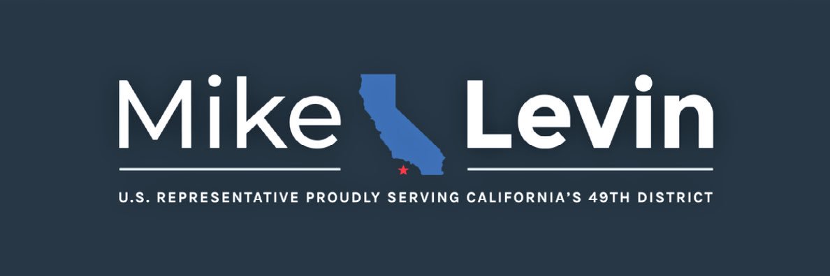Rep. Mike Levin's banner