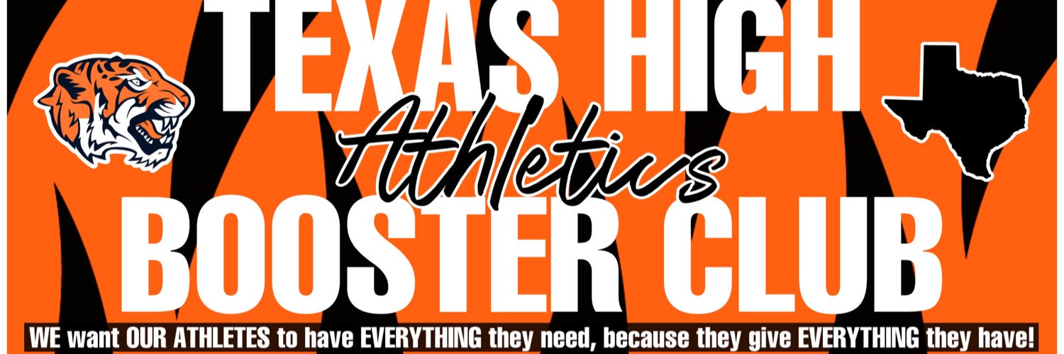 Texas High Athletic Booster Club's banner
