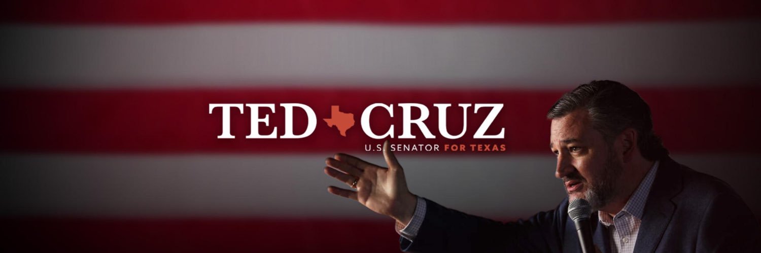 Senator Ted Cruz's banner