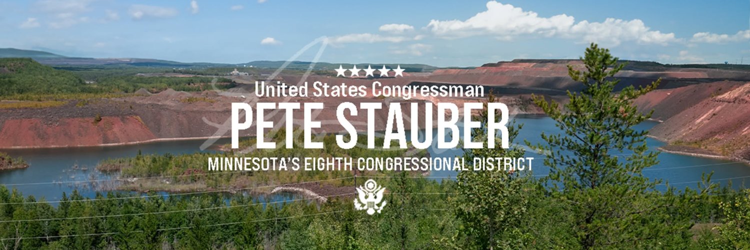 Pete Stauber's banner