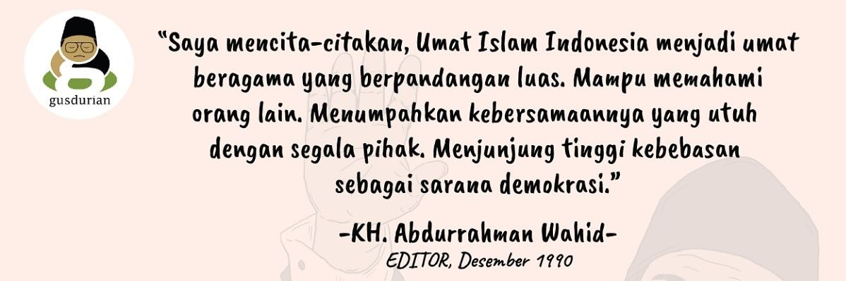 Alissa Wahid's banner