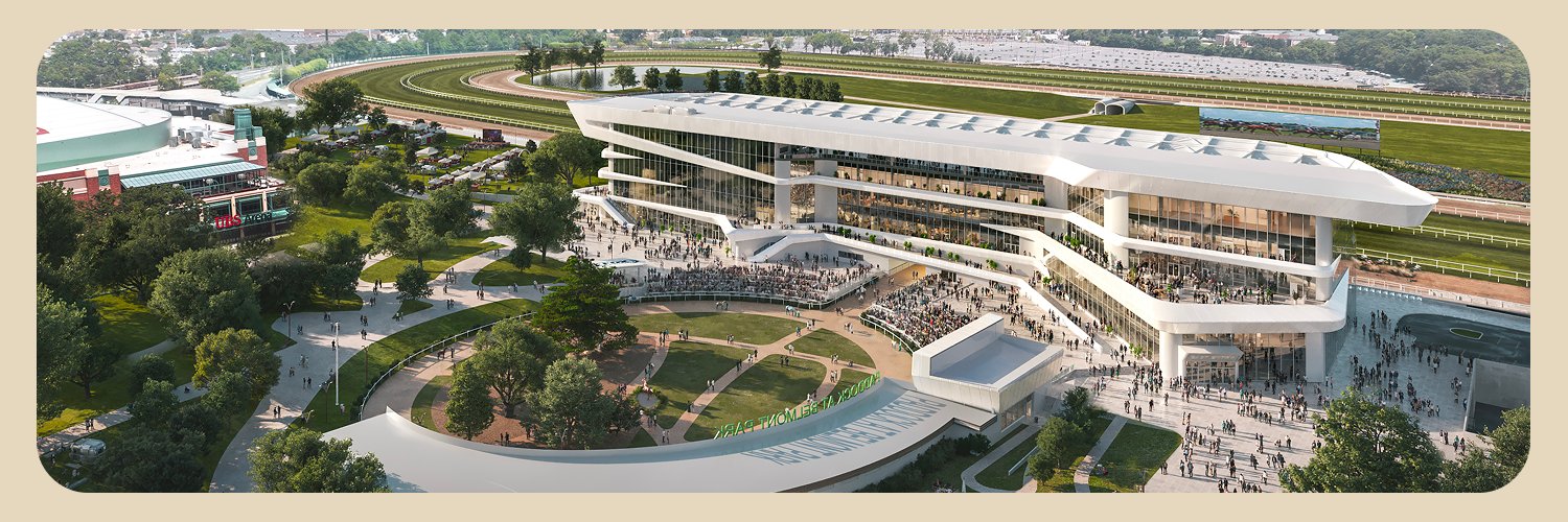 Belmont Park's banner
