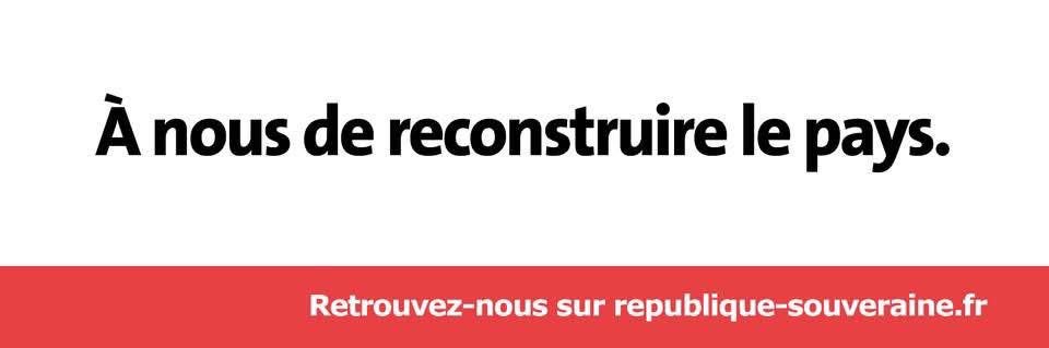 République souveraine's banner