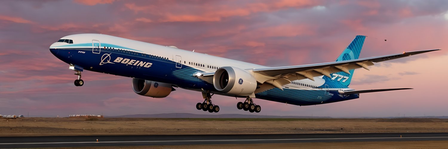 Boeing 777X's banner