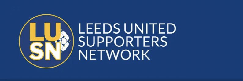 Leeds United Supporters Network's banner
