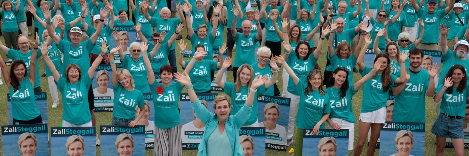 🌏 Zali Steggall MP's banner
