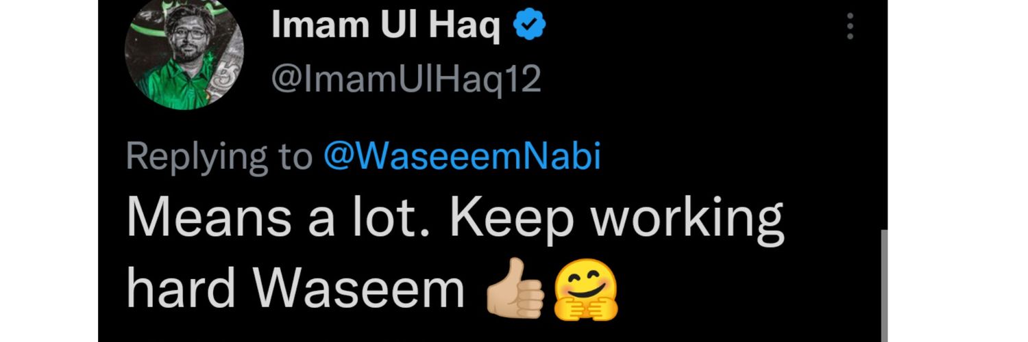 Waseem Nabi's banner