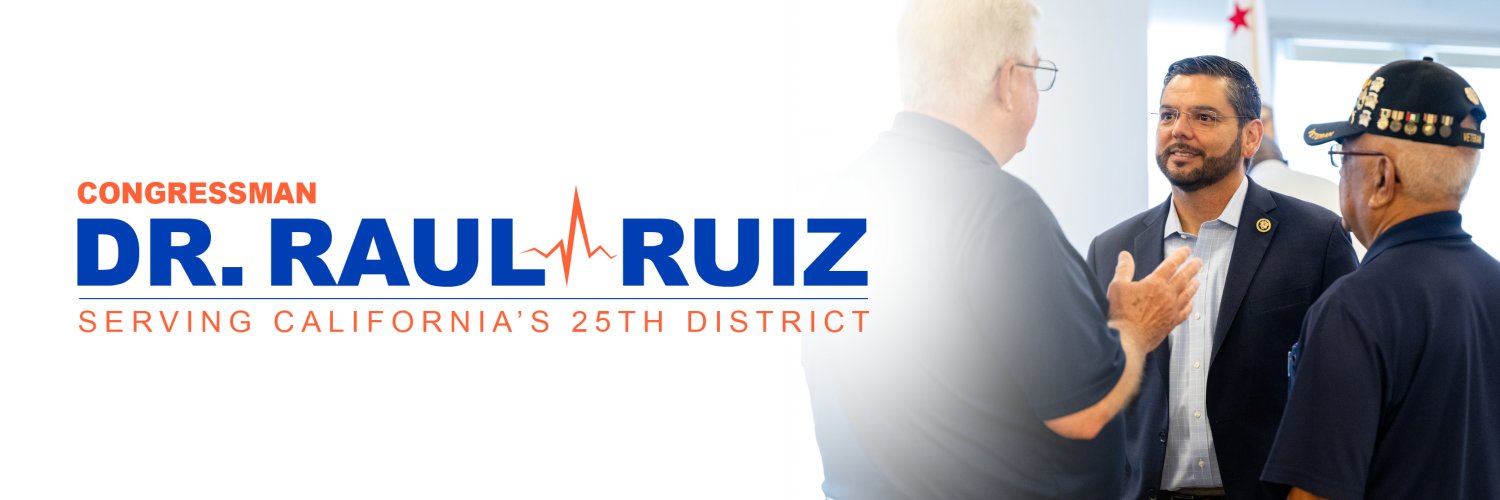 Congressman Raul Ruiz, M.D.'s banner