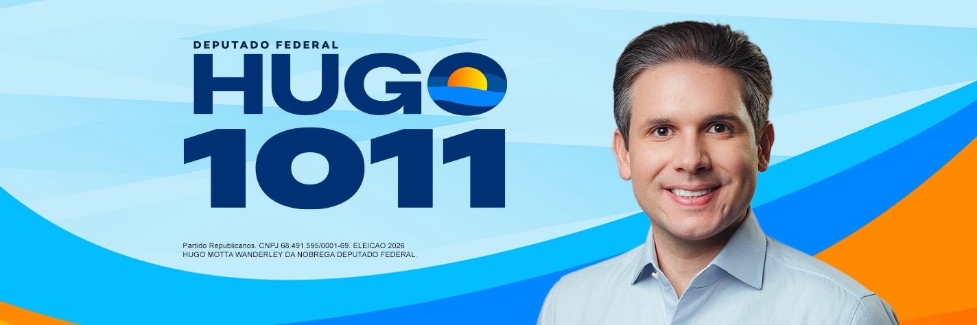 Hugo Motta's banner
