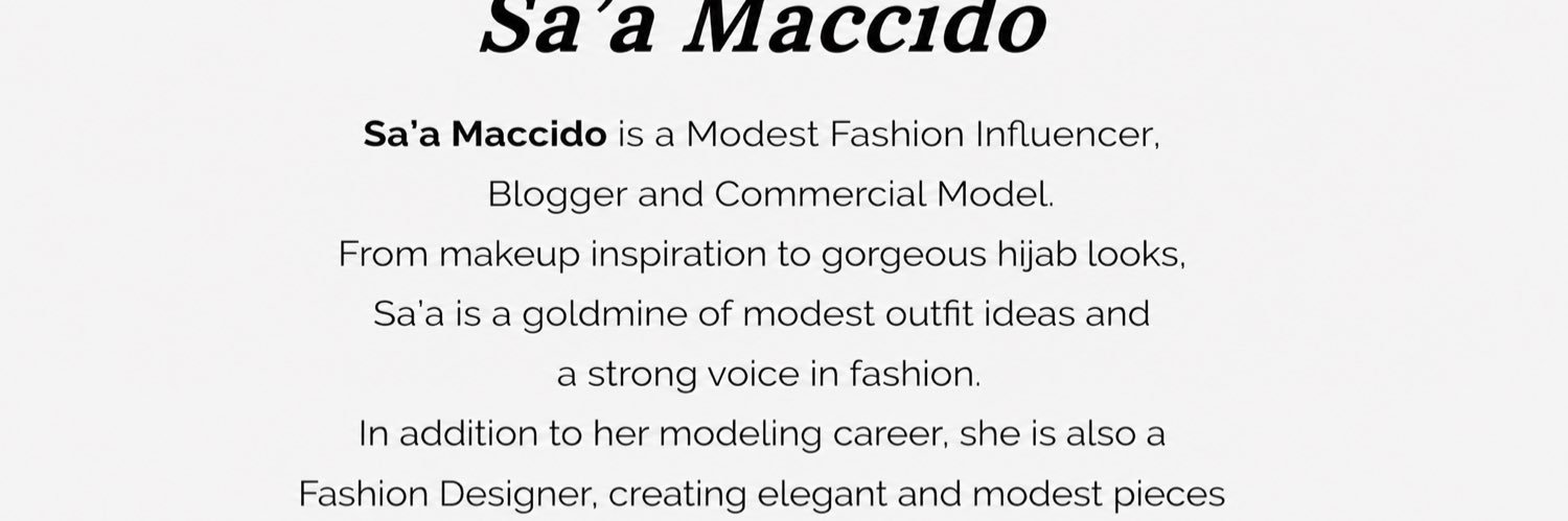 Sa’a Maccido's banner