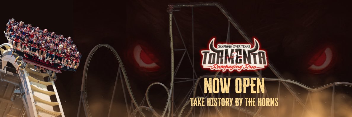 Six Flags Over Texas's banner
