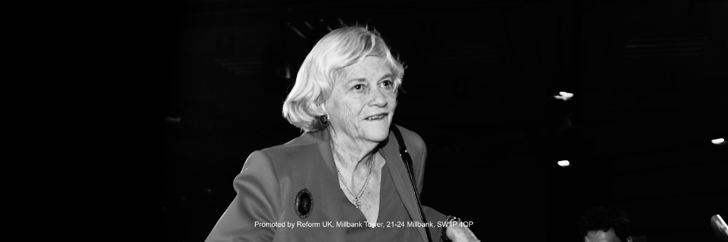 Reform UK's banner