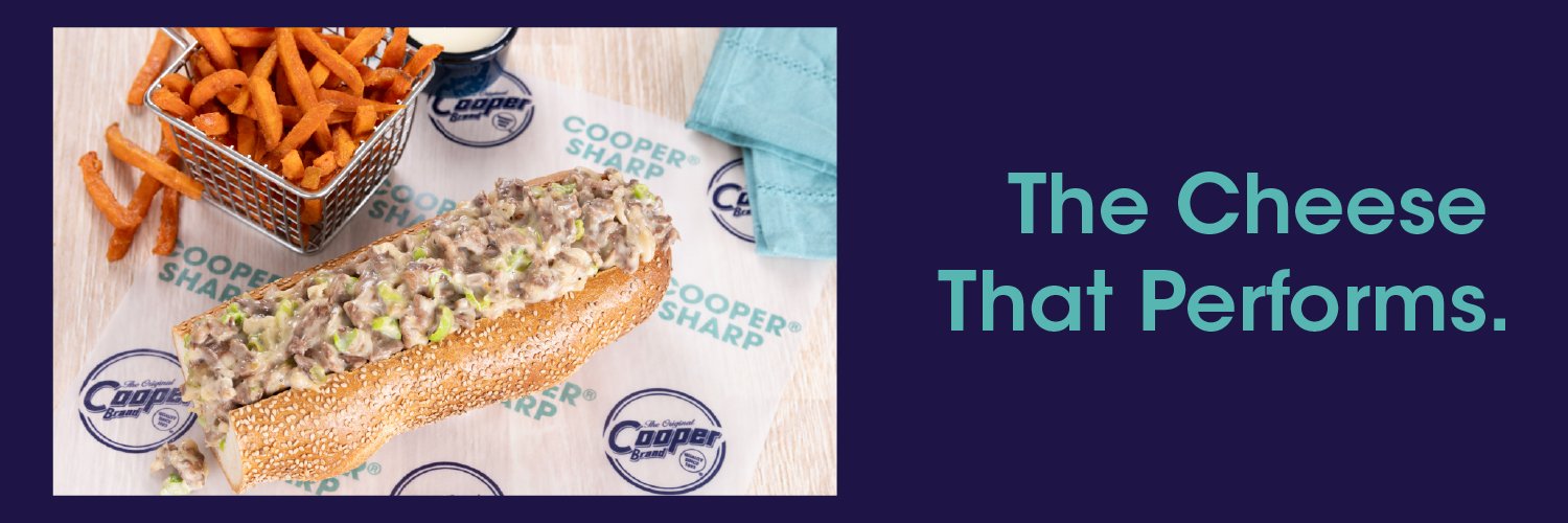 Cooper® Cheese's banner