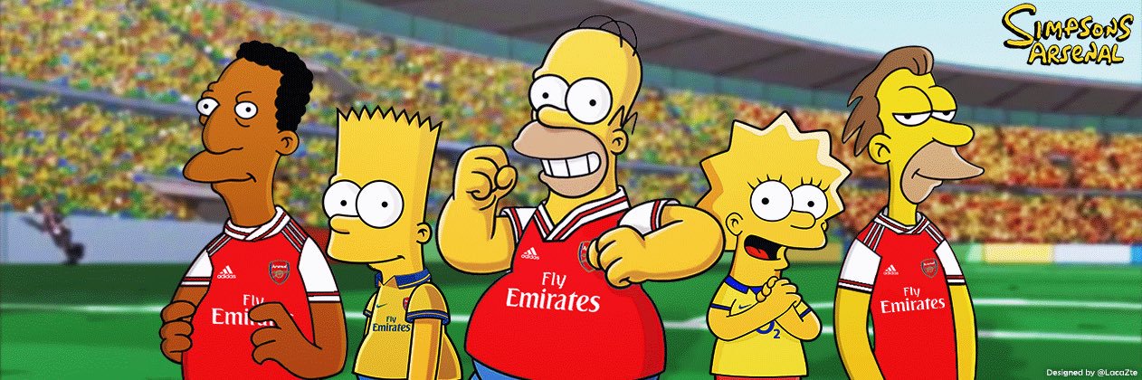 Simpsons Arsenal's banner