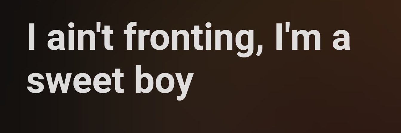 One sweet boy like that.'s banner