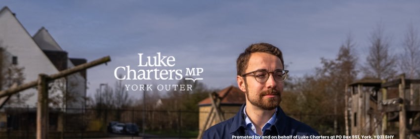 Luke Charters MP's banner