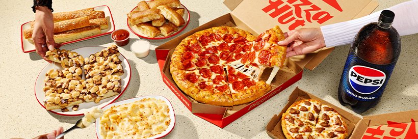 Pizza Hut's banner