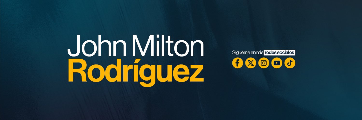 John Milton Rodríguez's banner