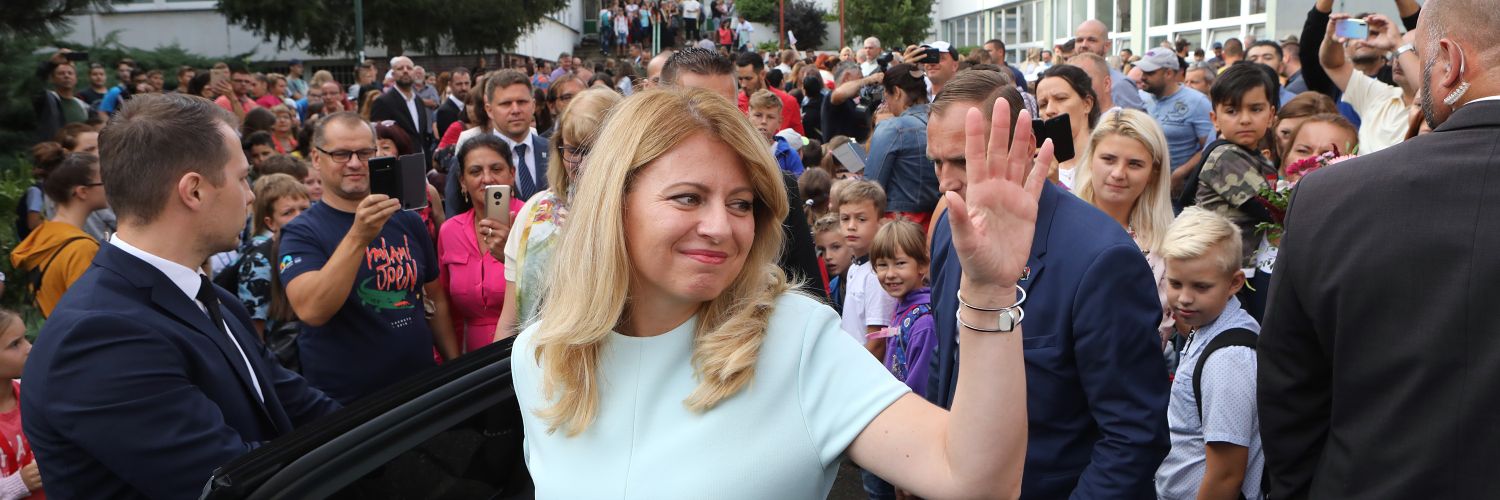 Zuzana Čaputová's banner