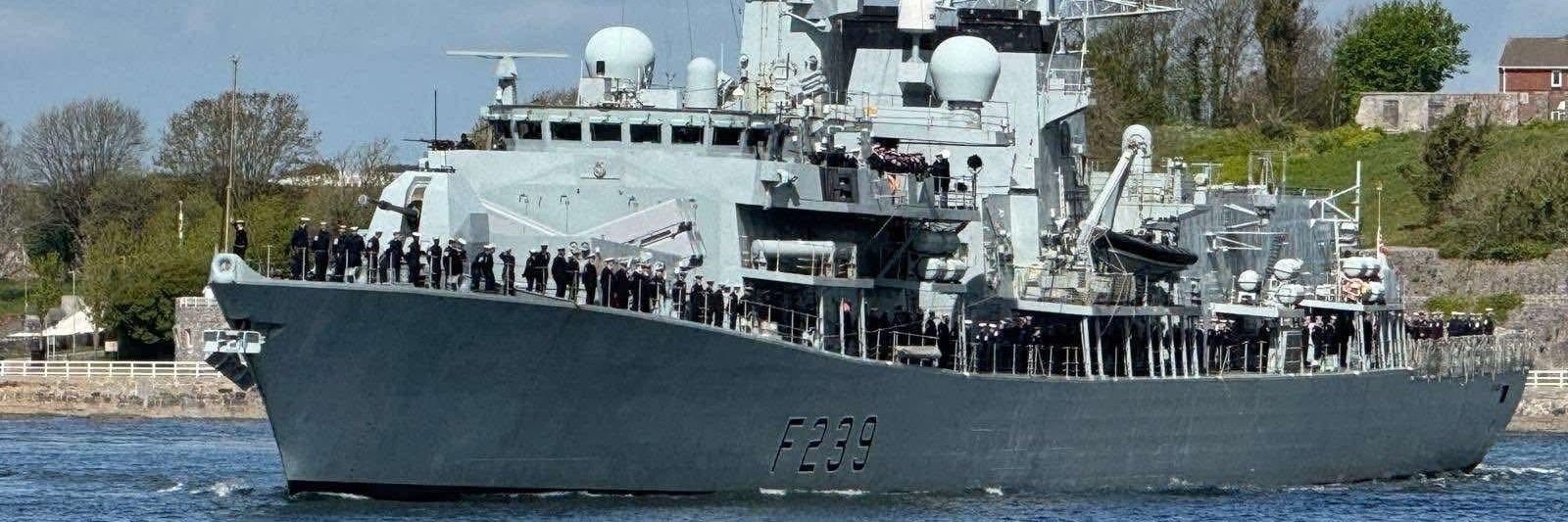 HMS Richmond's banner