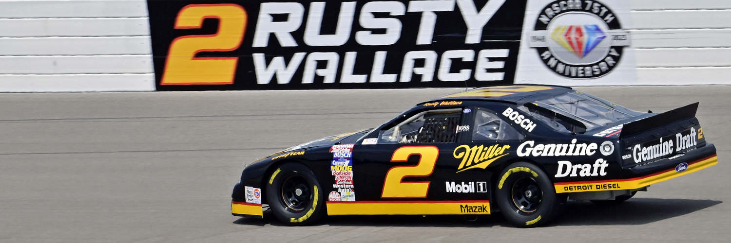 Rusty Wallace's banner