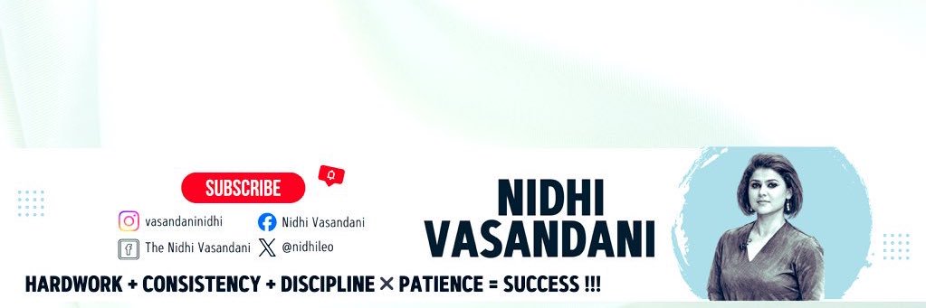 Nidhi Vasandani's banner