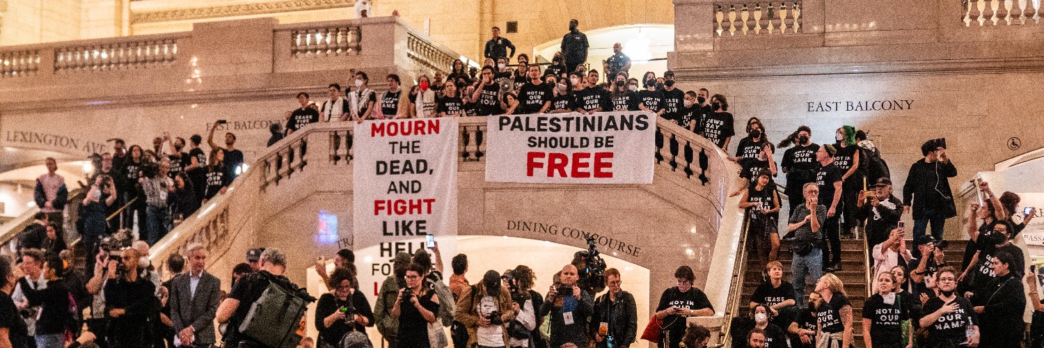 Jewish Voice for Peace NYC's banner