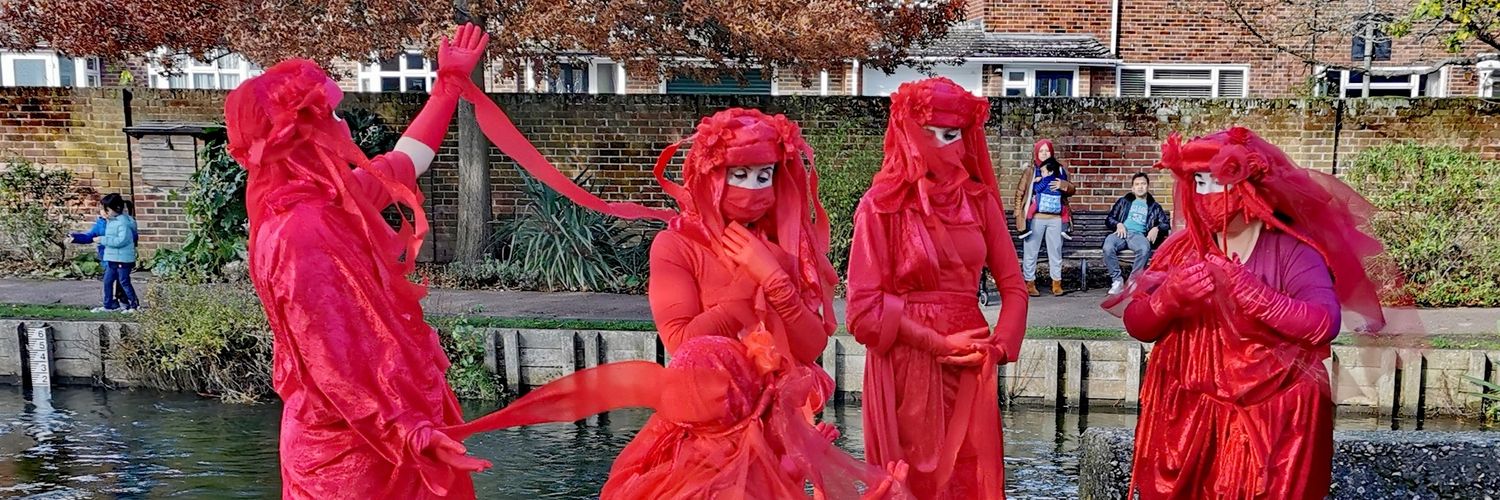 Extinction Rebellion Canterbury's banner
