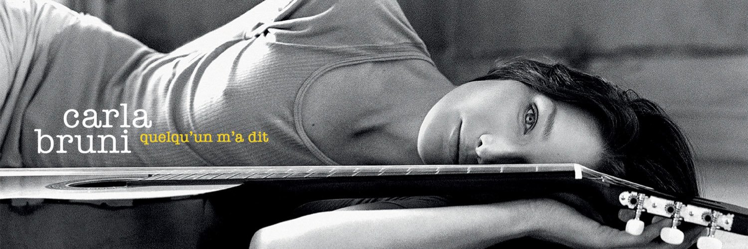 Carla Bruni's banner