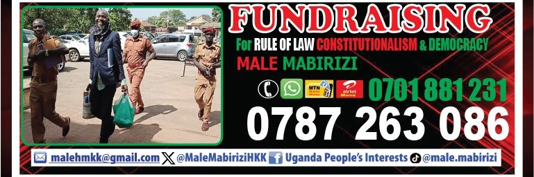 MALE MABIRIZI Ug &East Africa RULE OF LAW CHAMPION's banner