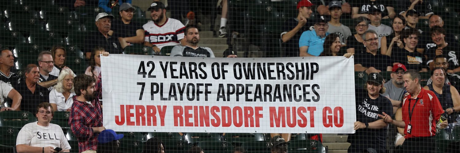 White Sox Exploding Scoreboard's banner