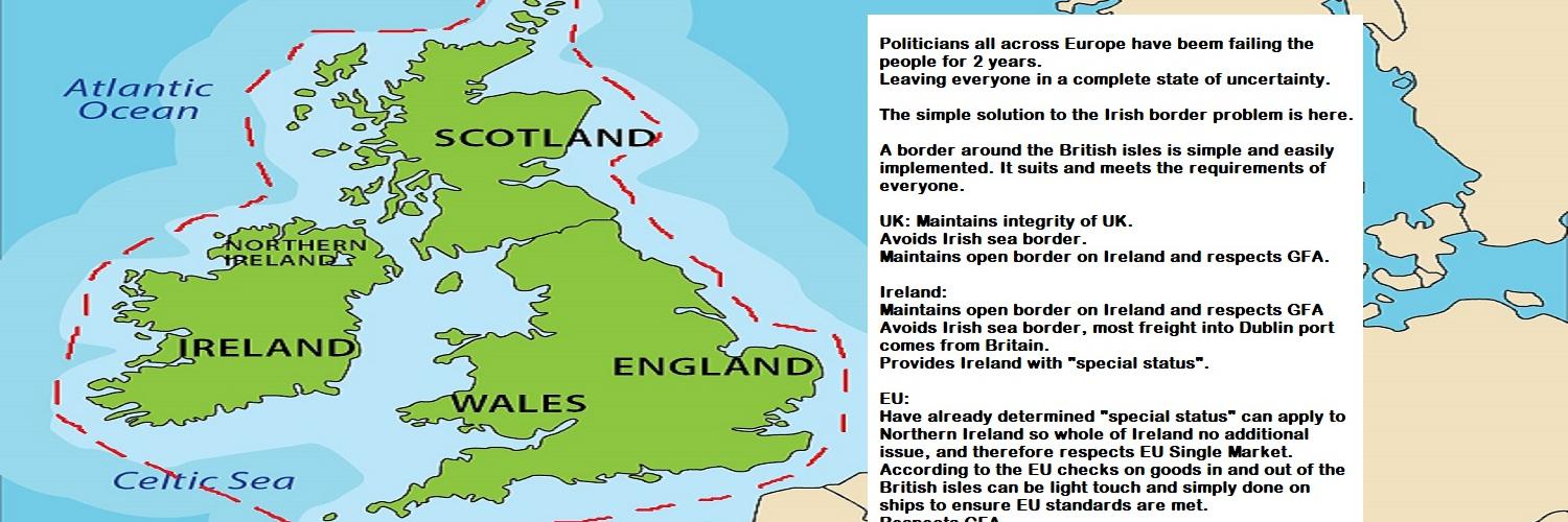 Northern Ireland Border Solution's banner