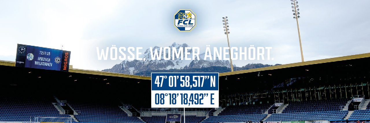 FC Luzern's banner