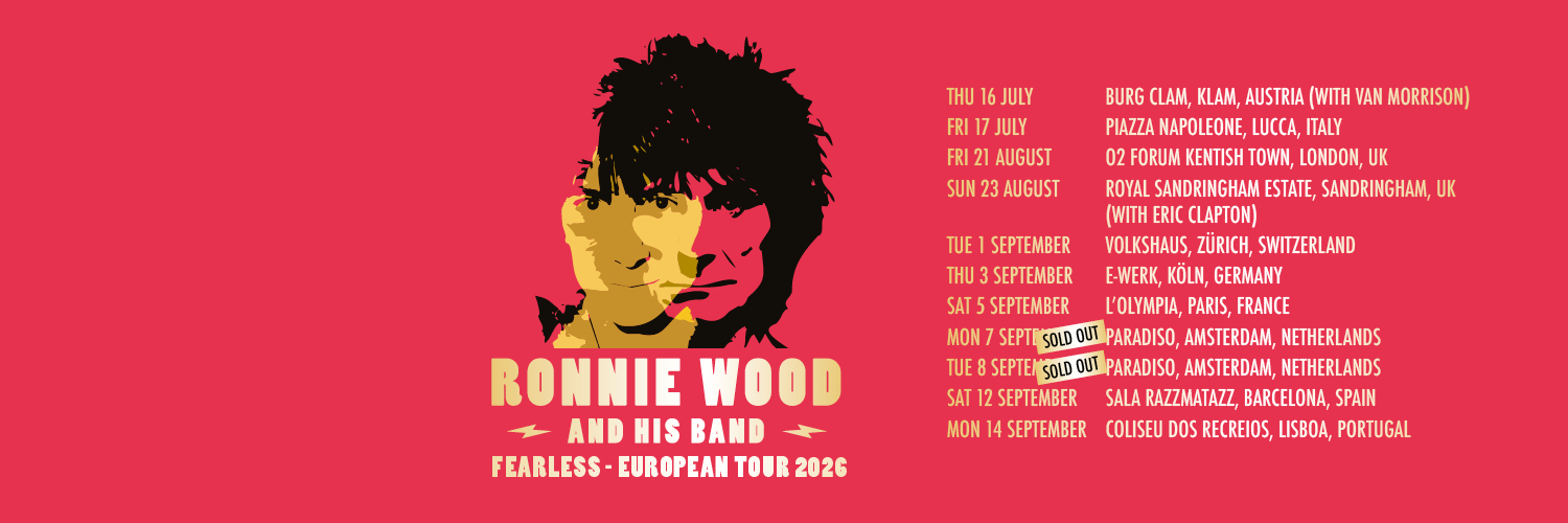Ronnie Wood's banner