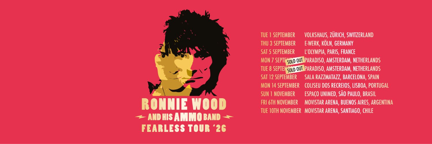 Ronnie Wood's banner