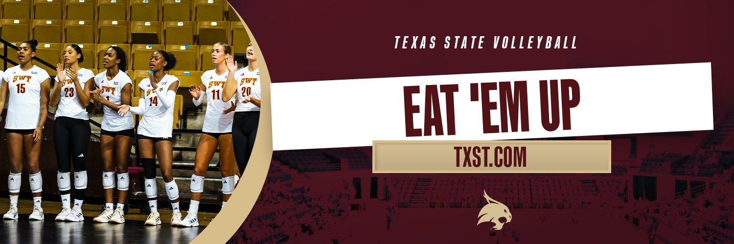 Texas State Volleyball's banner