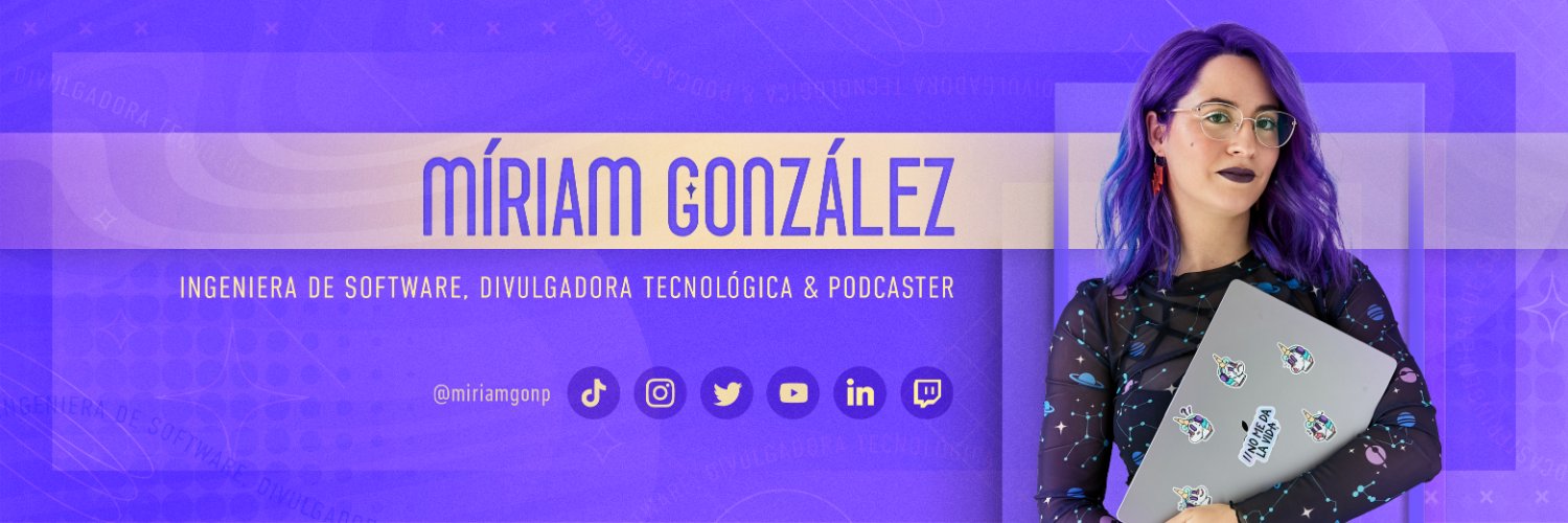 Míriam González's banner
