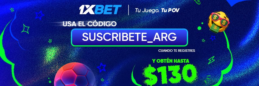 1xBet Argentina's banner
