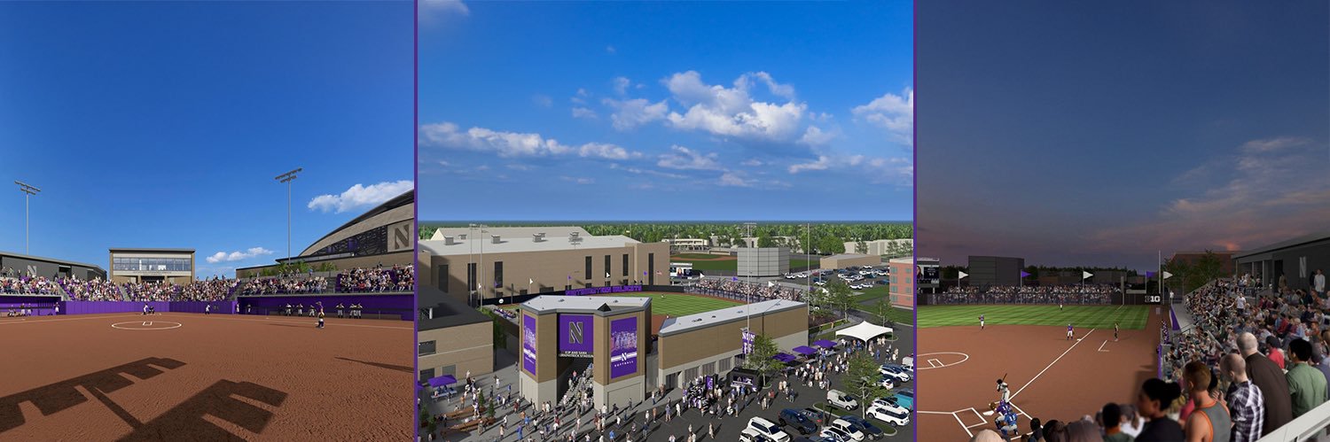 Northwestern Softball's banner