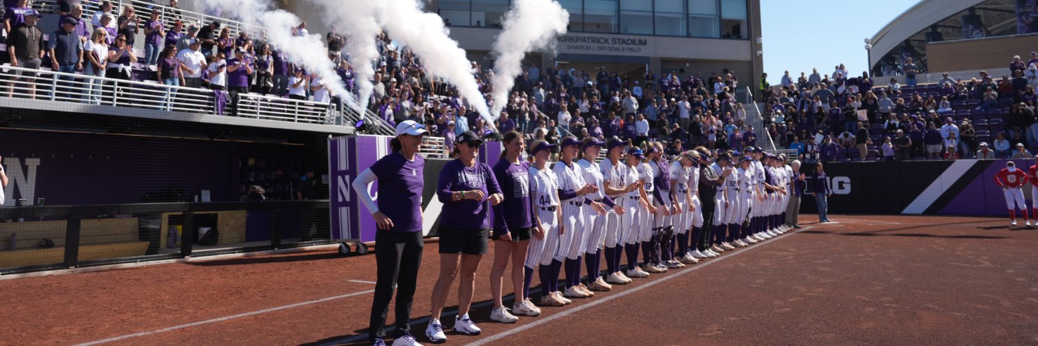 Northwestern Softball's banner
