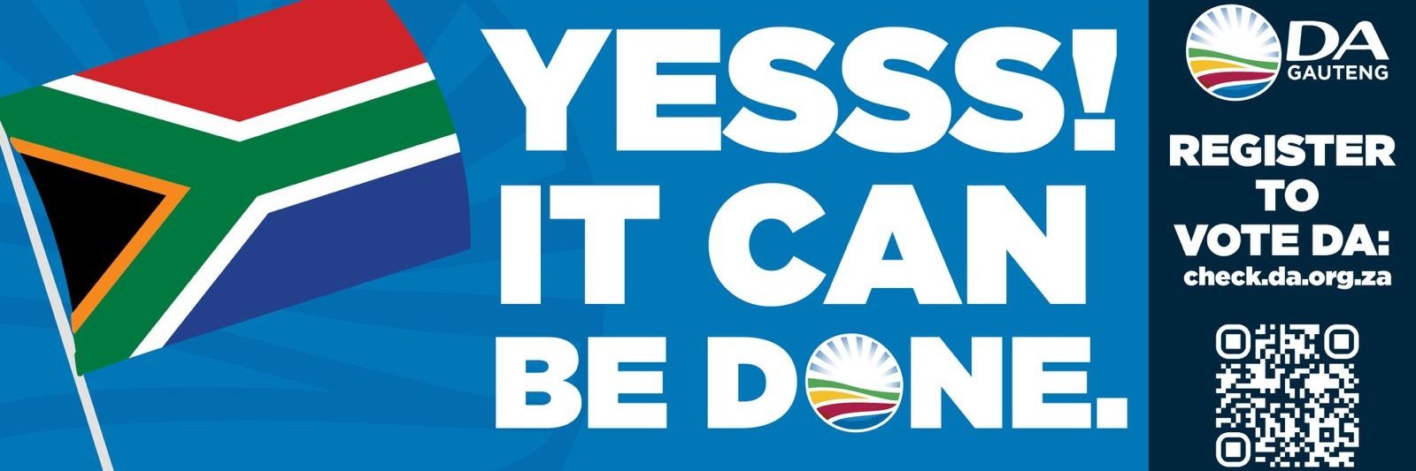 DA Gauteng's banner