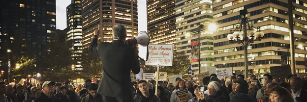 DA Larry Krasner's banner