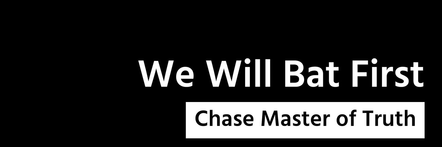 We Will Bat First's banner